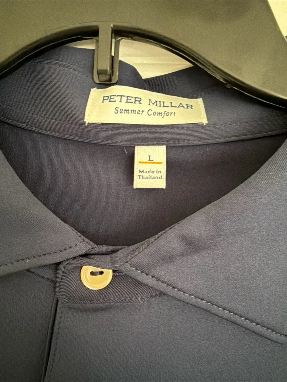 Peter Millar Navy Short-Sleeve Polo Summer Comfort NWT #golf #preppy #bizcasual - Picture 5 of 10